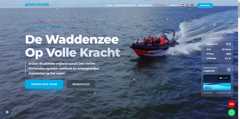 Screenshot van Wadden Explorer