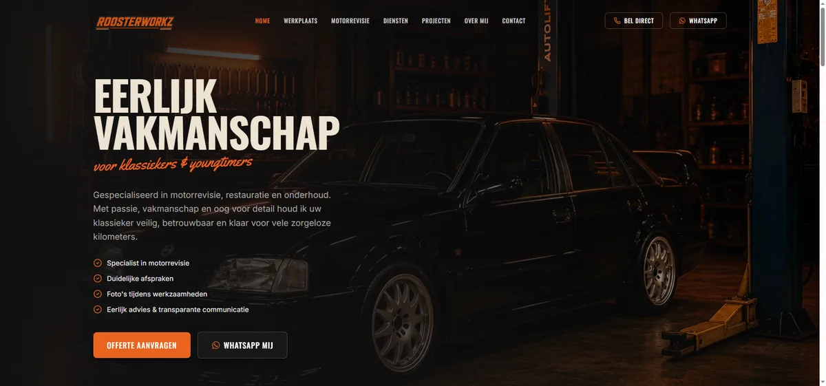 Screenshot van Roosterworkz